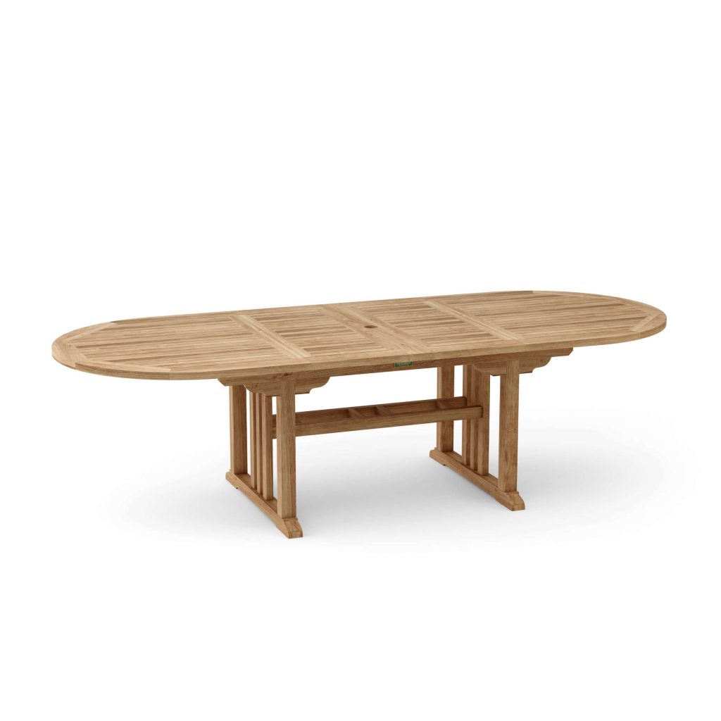 Anderson Teak Sahara 106" Oval Double Ext. Table