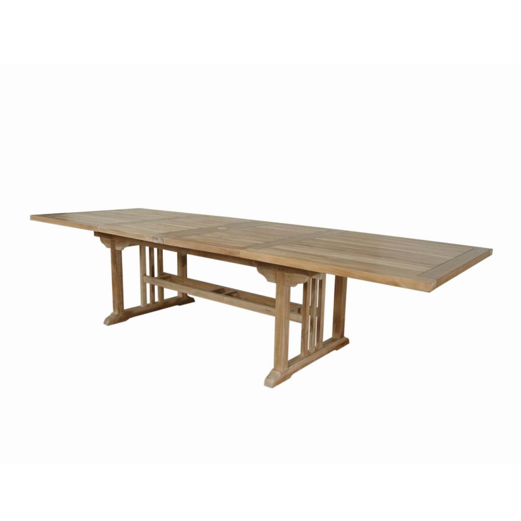 Anderson Teak Sahara 126" Rectangular Double Ext. Table