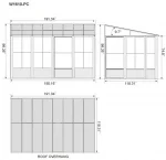 Gazebo Penguin - Florence - Wall Mounted Solarium 10x16 Polycarbonate Roof - Image 13