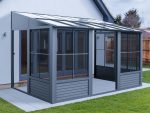 Gazebo Penguin - Florence - Wall Mounted Solarium 10x12 Polycarbonate Roof - Image 6