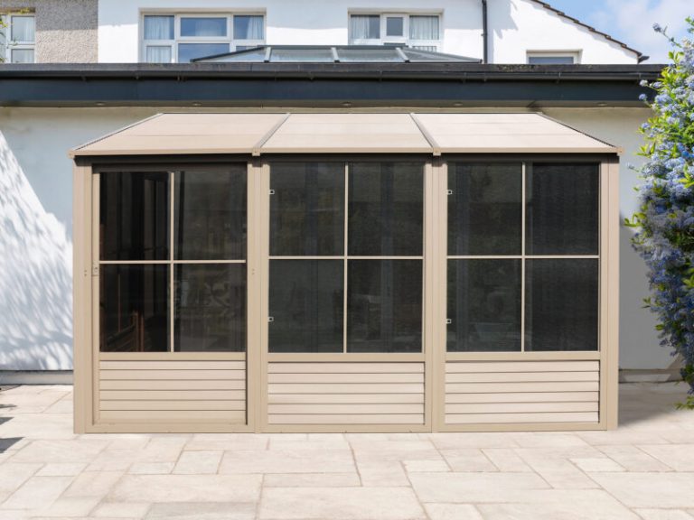 Gazebo Penguin - Florence - Wall Mounted Solarium 10x16 Metal Roof