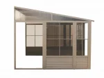 Gazebo Penguin - Florence - Wall Mounted Solarium 10x12 Metal Roof - Image 5