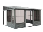 Gazebo Penguin - Florence - Wall Mounted Solarium 8x16 Metal Roof - Image 3