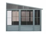 Gazebo Penguin - Florence - Wall Mounted Solarium 8x16 Metal Roof - Image 6