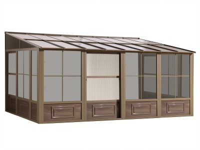 Wall-Mounted-Sand-Polycarbonated-10×16-W1610-12-bare-structure-gazebo