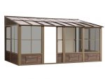Gazebo Penguin - Florence - Wall Mounted Solarium 8x16 Polycarbonate Roof - Image 2