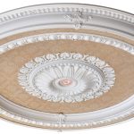Blanco Round Chandelier Ceiling Medallion 47 - Image 3