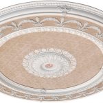 Blanco Wreath Round Chandelier Ceiling Medallion 63
