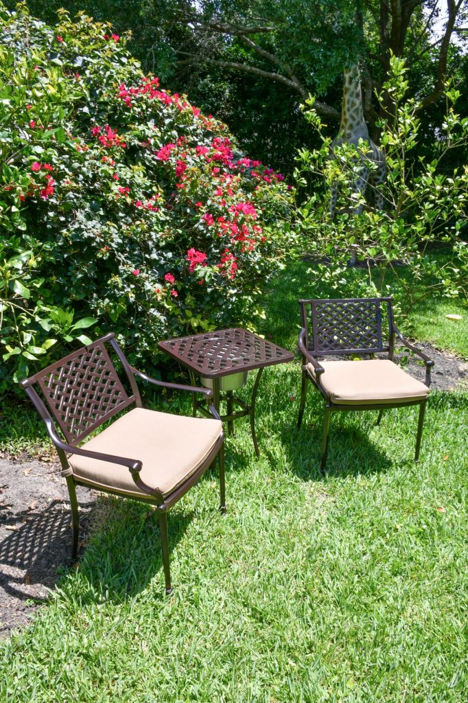 Savannah Outdoor Aluminum 3 Piece Bistro Set
