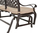 Savannah Outdoor Aluminum Bench Glider - Image 3
