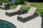 Monterey Outdoor Chaise and Side Table Set of 3 (KIT) - Image 3