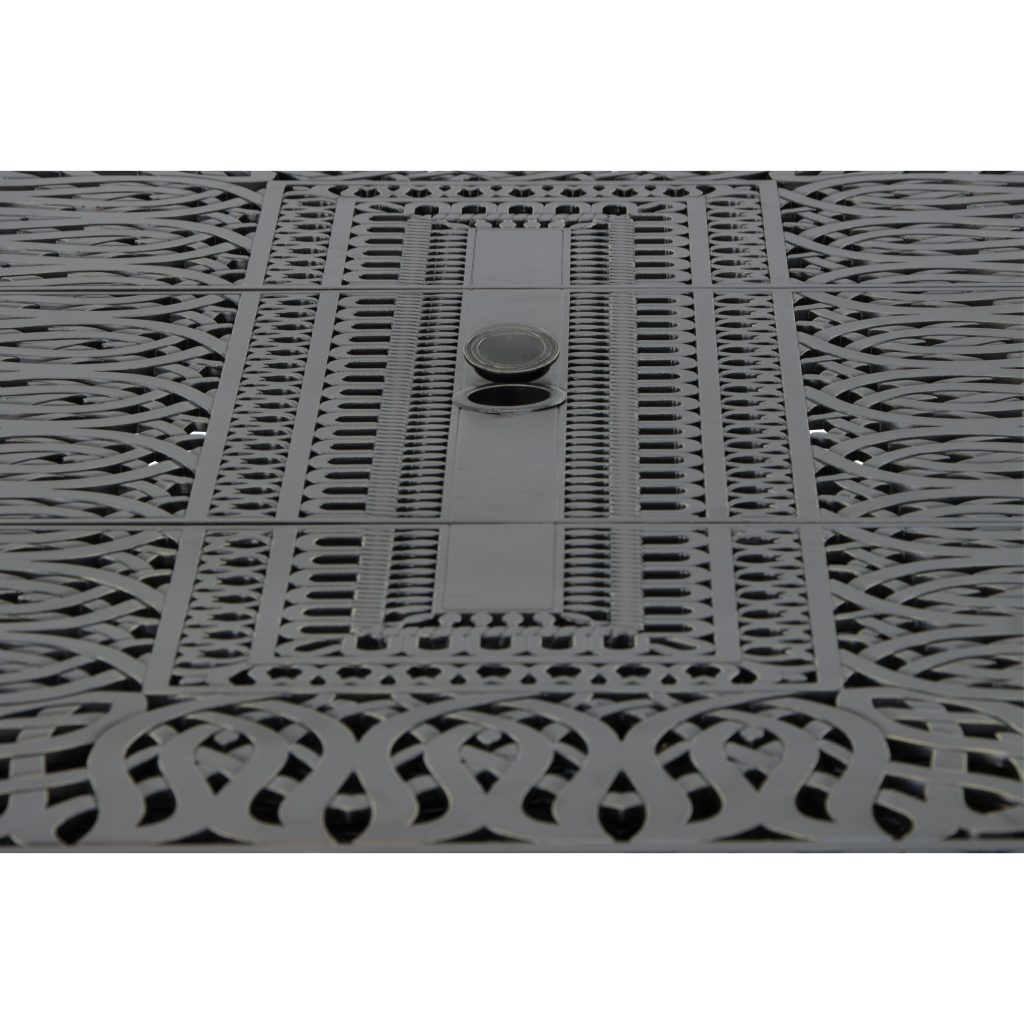 Elisabeth 132X48 Aluminum Rectangular Extension Table