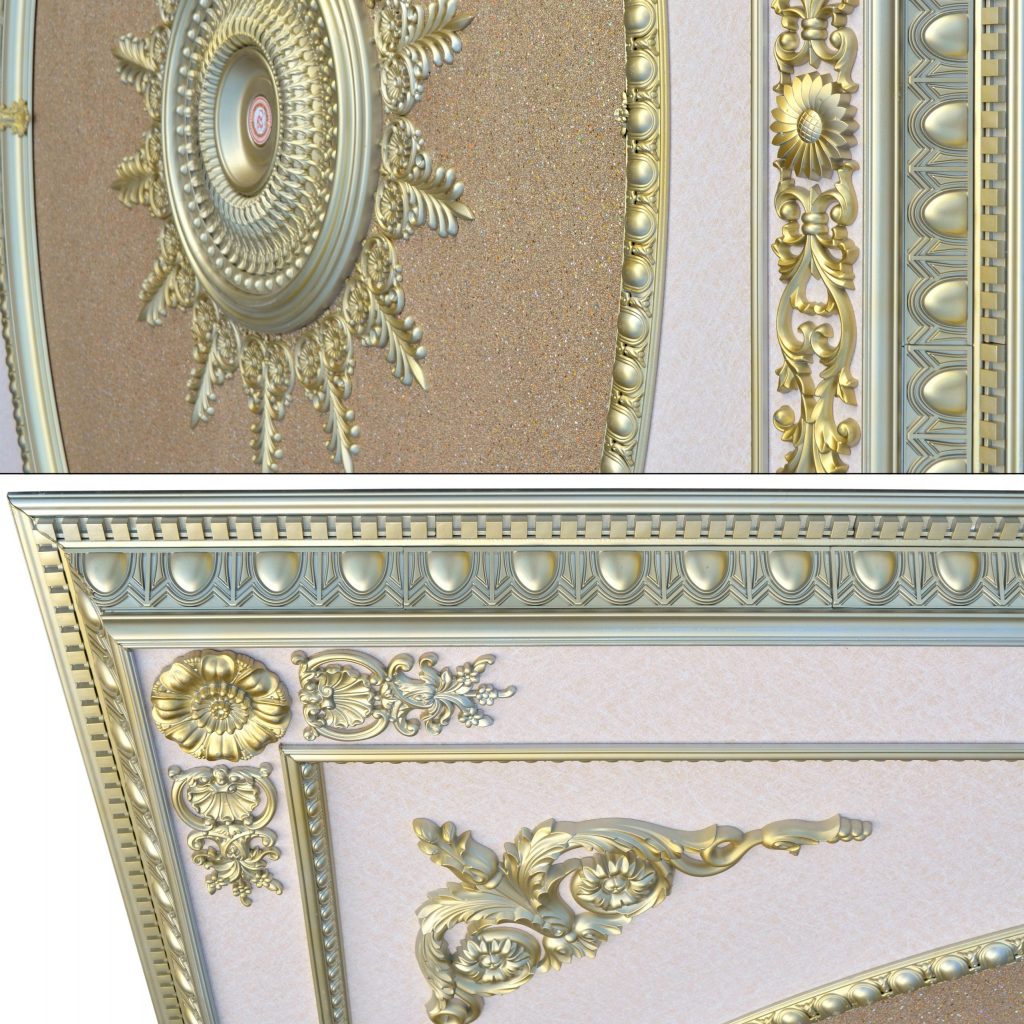 Rose Gold Monumental Ceiling Medallion 8ft x 10ft