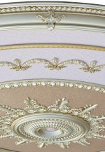Rose Gold Grand Ceiling Medallion 98.5 Inch Diameter - Image 3
