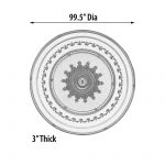 Rose Gold Grand Ceiling Medallion 98.5 Inch Diameter - Image 4