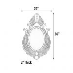 Venetian Style Royal Peacock Mirror 36"