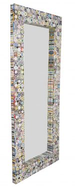 Quilled Large Leaner Coil Art Mirror 36x79 - Image 2