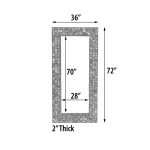Quilled Large Leaner Coil Art Mirror 36x79 - Image 4
