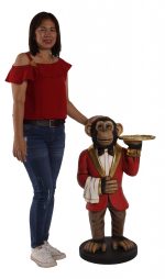 Chadsy the Chimp Waiter 37.5" Tall - Image 4