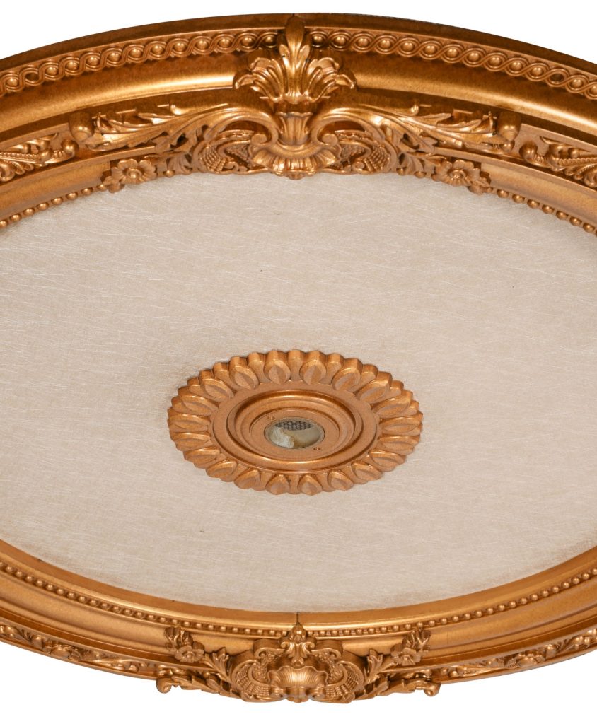 36in Gold Beige Medallion