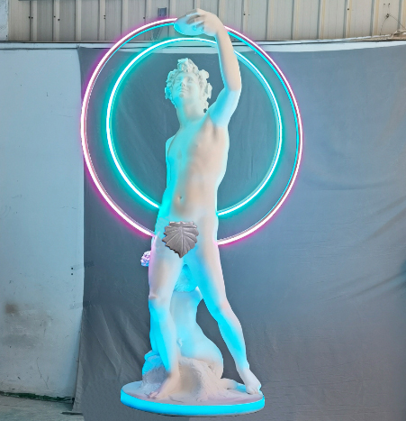 12024662 Modern Mercury Sculpture - Image 1