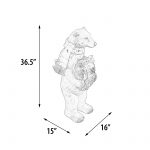 Christmas Polar Bear with Wreath