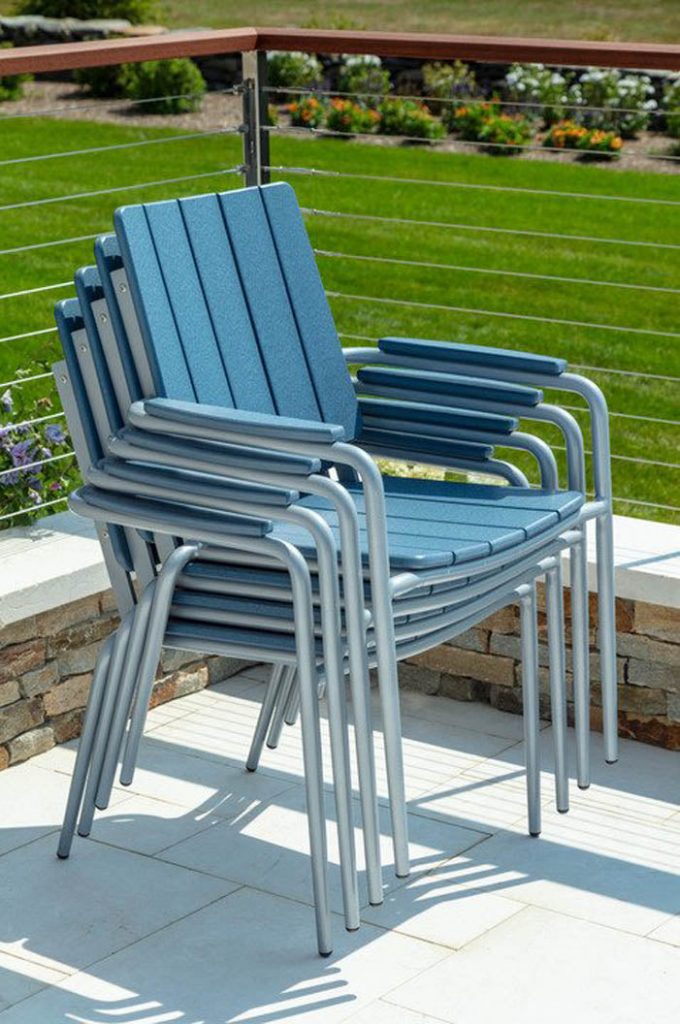 Seaside Casual - HIP STACKABLE DINING ARM CHAIR