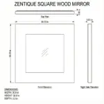 Zentique - 30x30 Mirror - Image 3