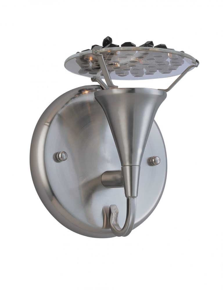 Crystal Lake-16062 SN BLK - Sconce/WallBracket-1 Lights