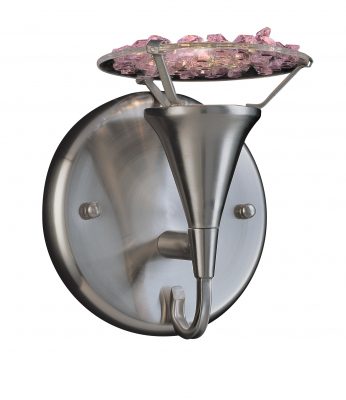 Crystal Lake-16062 SN PNK - Sconce/WallBracket-1 Lights