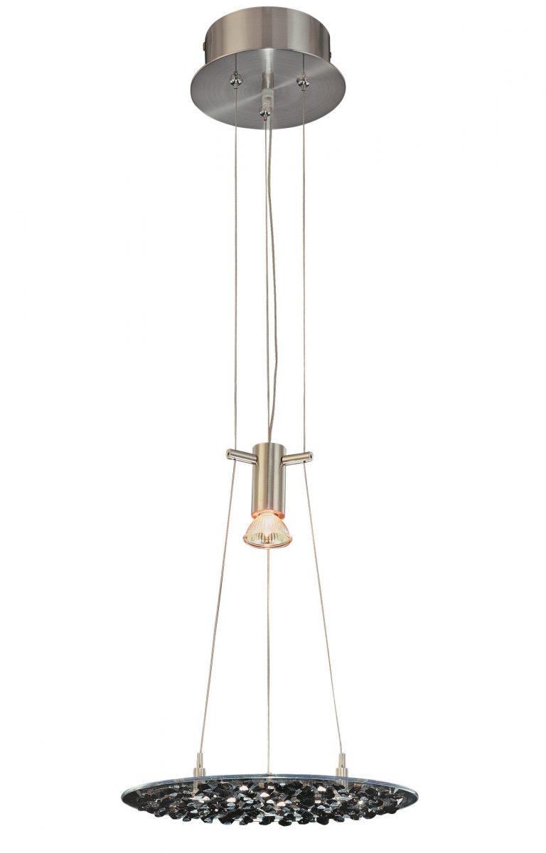 Crystal Lake-16063 SN BLK - Pendant-1 Lights