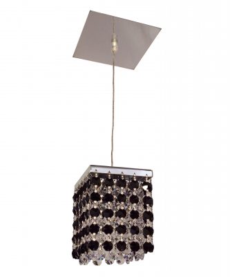 Bedazzle-16101 BLK-CP - Pendant-1 Lights