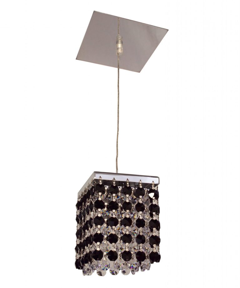 Bedazzle-16101 BLK-CP - Pendant-1 Lights