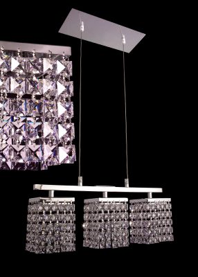 Bedazzle-16103 CPSQ - Chandelier-Linear-3 Lights