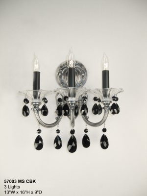 Via Venteo-57003 MS CBK - Sconce/WallBracket-3 Lights
