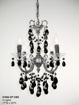 Via Venteo-57004 EP CBK - Mini-Chandelier-4 Lights