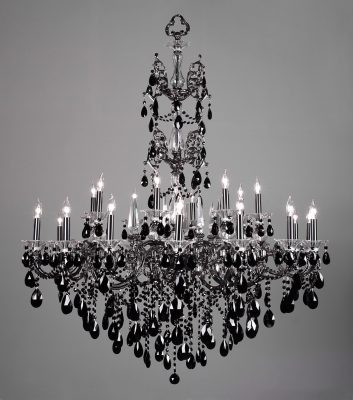 Via Venteo-57025 EP CBK - Chandelier-24 Lights