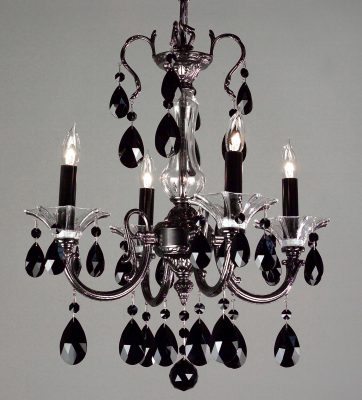 Via Lombardi-57054 EP CBK - Mini-Chandelier-4 Lights