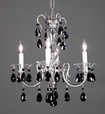 Via Lombardi-57054 MS CBK - Mini-Chandelier-4 Lights
