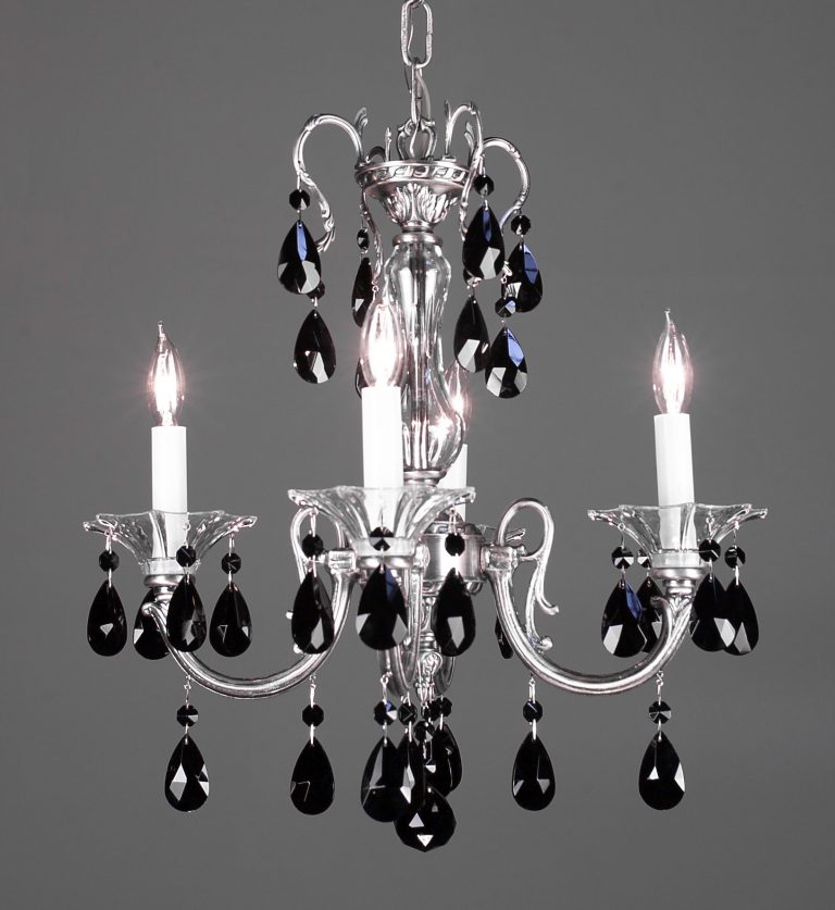 Via Lombardi-57054 MS CBK - Mini-Chandelier-4 Lights