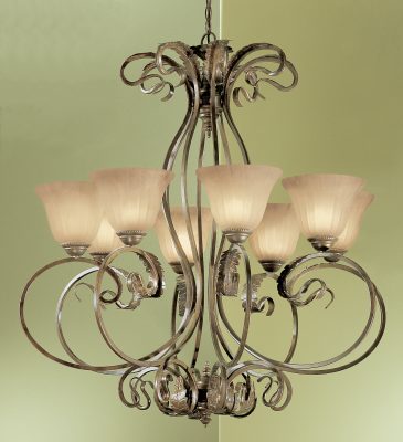 Manilla-68308 EB SSG - Chandelier-8 Lights
