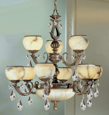 Alexandria I-69609 SBB C - Chandelier-12 Lights
