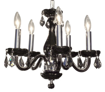 Monaco-82045 BLK SMK - Chandelier-5 Lights