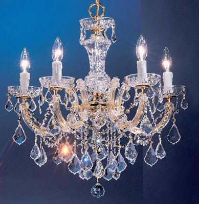 Rialto Traditional-8345 GP CP - Chandelier-5 Lights