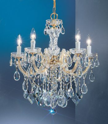 Rialto Contemporary-8355 GP C - Chandelier-5 Lights
