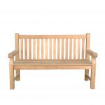 Devonshire 3-Seater Extra Thick Bench With Flower Handcrafted - Image 2