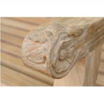 Devonshire 3-Seater Extra Thick Bench With Flower Handcrafted - Image 3