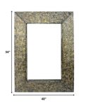 Homeroots - Bronze Rectangle Accent Metal Mirror