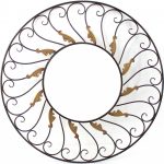 Homeroots - Bronze Round Accent Metal Mirror - Image 3