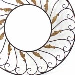 Homeroots - Bronze Round Accent Metal Mirror - Image 4